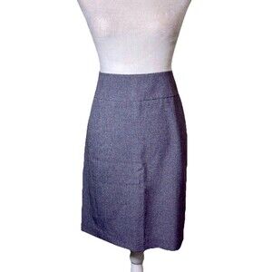 Women’s Gray Tailored Pencil Skirt Workwear Office Career‎ Minimalist Classic 12